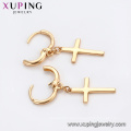 95859 Xuping Jewelry 18K Gold Plated Cross Earring with Copper Alloy